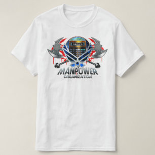 Manpower Calculator Axe logo T-Shirt