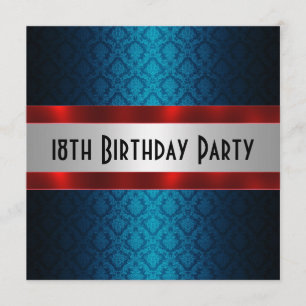 Man's 18th Birthday Invitation