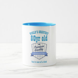 Mans 80th Birthday Gift Worlds Greatest Customised Mug