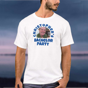 Man's Bachelor Party Photo T-Shirt