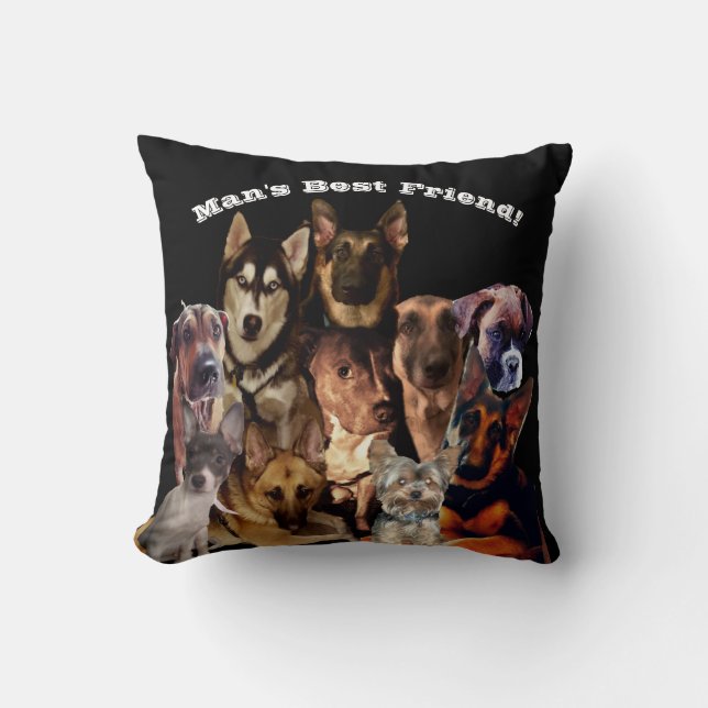 MAN'S BEST FRIEND  CUSHION (Front)