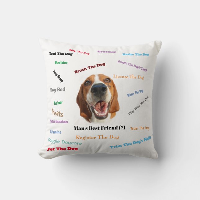 Man's Best Friend (?)  Cushion (Front)