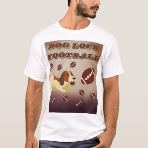 Man's Best Friend Dog And Football  T-Shirt