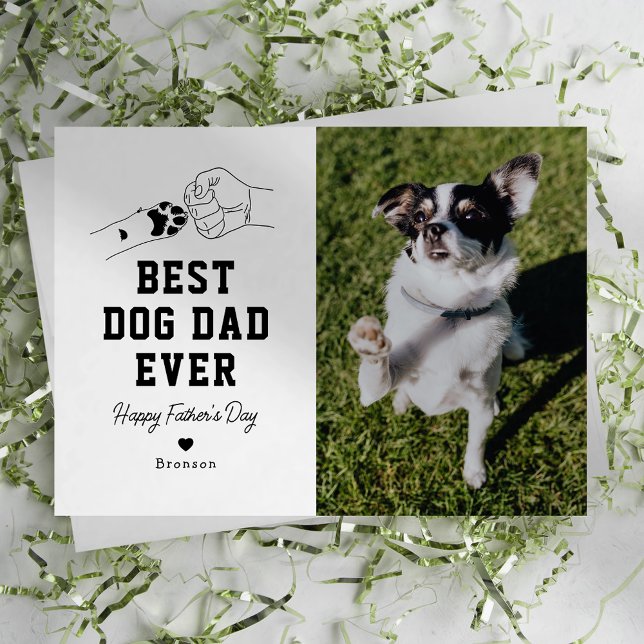 Man's Best Friend Photo Fathers Day Card (Creator Uploaded)