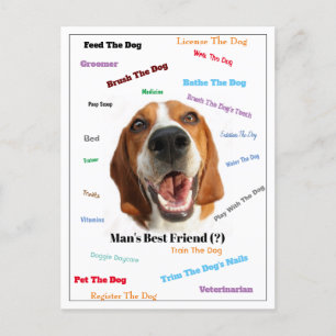 Man's Best Friend (?) Postcard