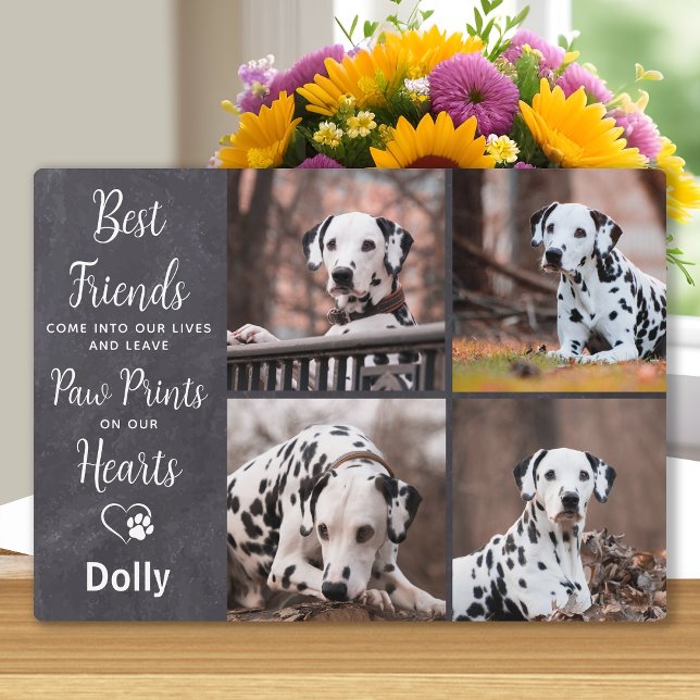 Man's Best Friend Sympathy Photo Dog Pet Memorial Plaque (Creator Uploaded)