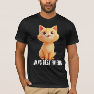 Mans Best Friend, the cat Mens t-shirt