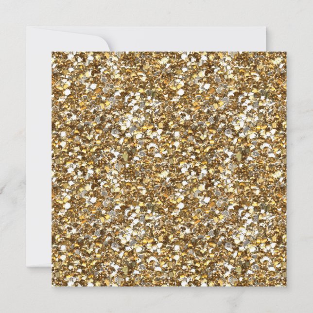 Mans Gold Aged To Perfection 50th Birthday Party Invitation (Back)