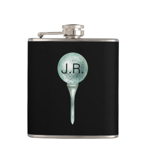 Man's Golf Monogram Vinyl Wrapped Flask