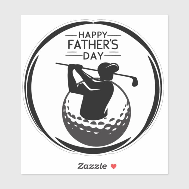 Man's Golf swing ball:Happy Father's Day (Sheet)