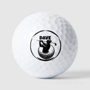 Man's Golf swing & Golf ball