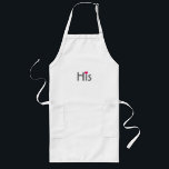 Man's half of His and Hers matching apron set<br><div class="desc">"mr and mrs", "his and hers", "his and her", "mr. and mrs", "mr & mrs", "his & hers", "his & her", couples, couple, set, pair, bride, groom, his, her, hers, mr., mrs, mister, miss, misses, missus, stylish, married, "just married", marriage, wedding, engagement, engaged, fiance, text, "black and white", personalizable, personalised,...</div>