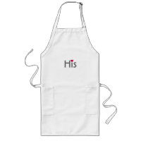 Man's half of His and Hers matching apron set