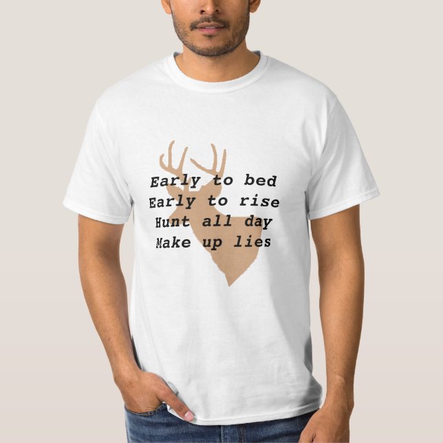 Man's Humourous Deer Hunting T-Shirt (Front)
