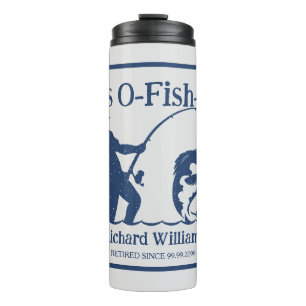 Man's It's Ofishal Fisherman Retirement Party Gift Thermal Tumbler