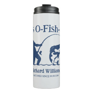 Man's It's Ofishal Fisherman Retirement Party Gift Thermal Tumbler