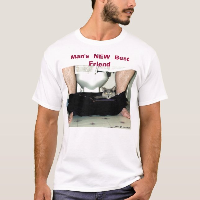 Man's  NEW  Best Friend T-Shirt (Front)