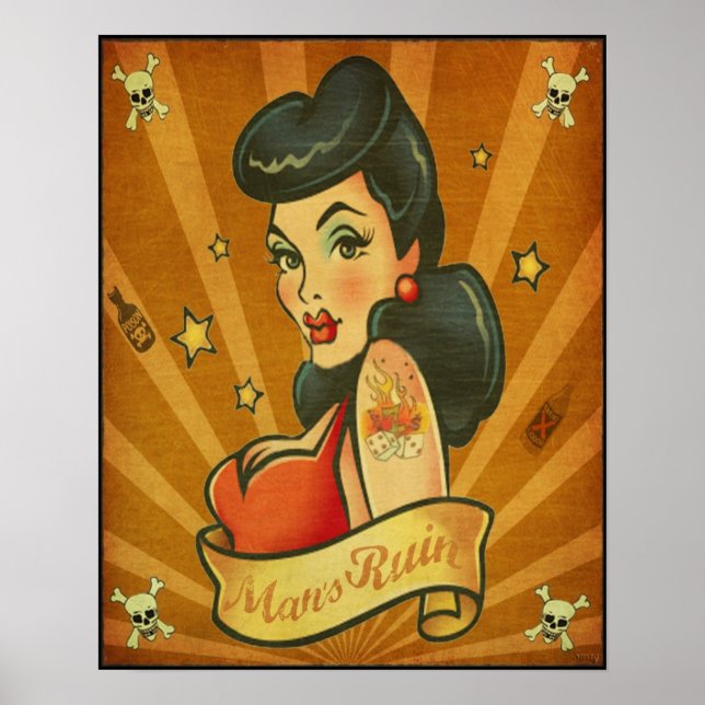 Man's Ruin Poster (Front)