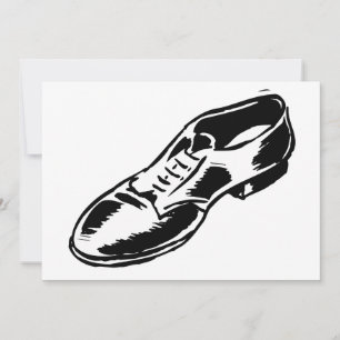 Mans Shoe Invitations