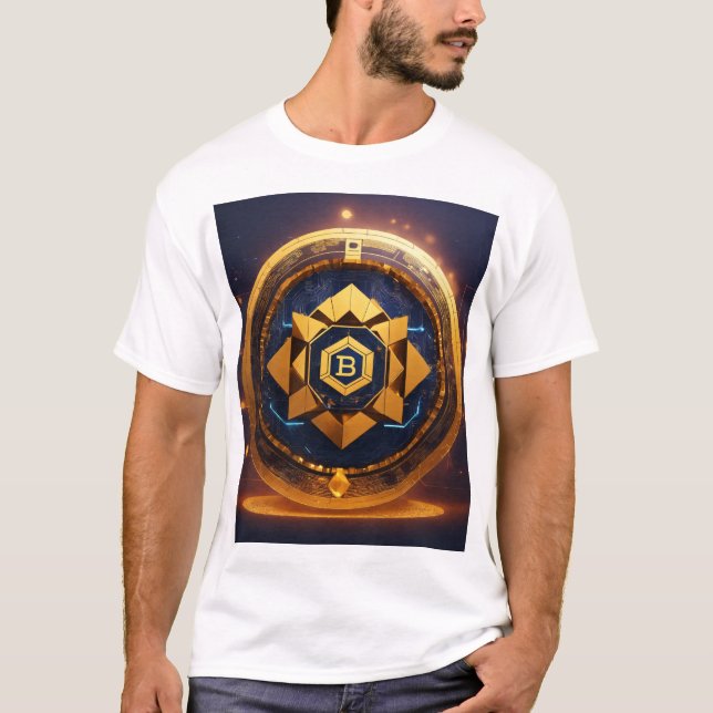 Man's t-shirt  crypto logo  (Front)