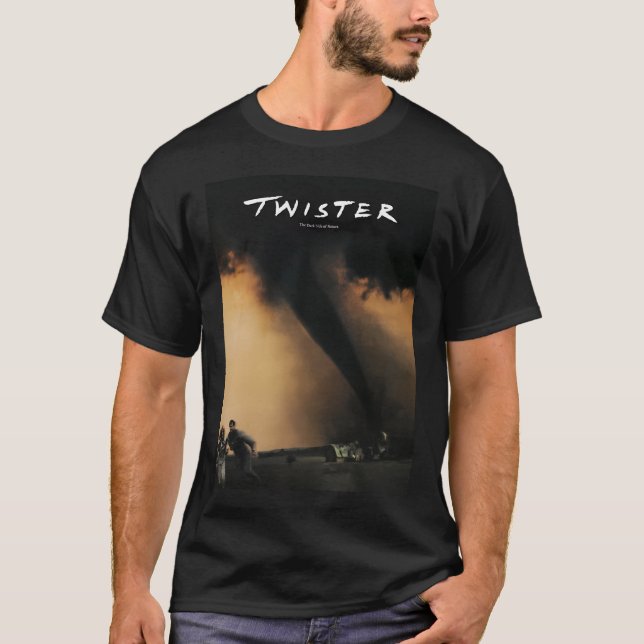Mans Twister 1996 Movie Fashion Leisure Round Neck T-Shirt (Front)