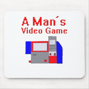 Man's Video Game Mouse Mat