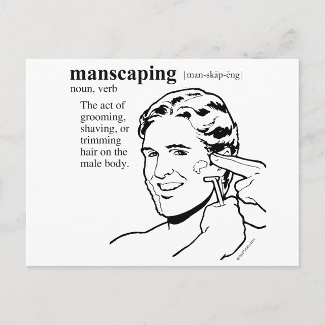 MANSCAPING POSTCARD (Front)
