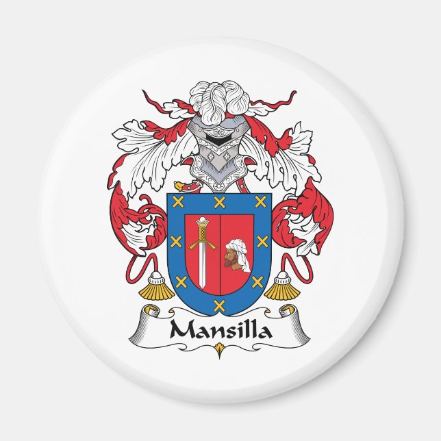 Mansilla Family Crest Magnet (Front)