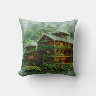 Mansion of the Tropical Rainforest Cushion