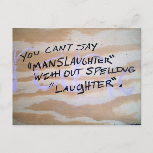 Manslaughter Postcard (Front)