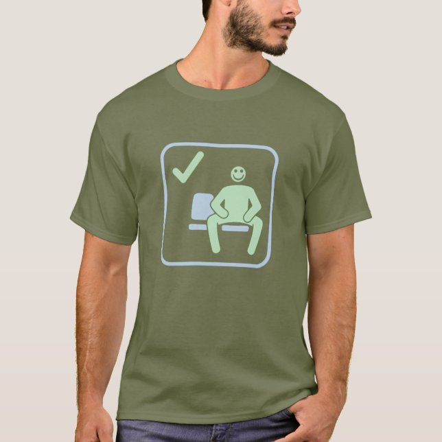 Manspread, young man, manspread! Tee (Front)