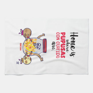 Manta de cocina El Salvador y Pupusas Tea Towel