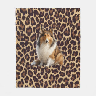 Manta de rough collie fleece blanket