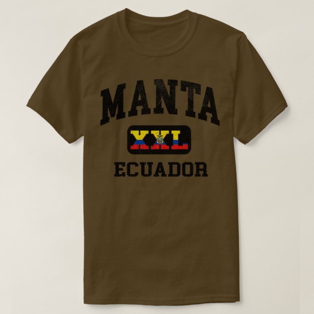 Manta Ecuador XXL Athletic design T-Shirt (Design Front)