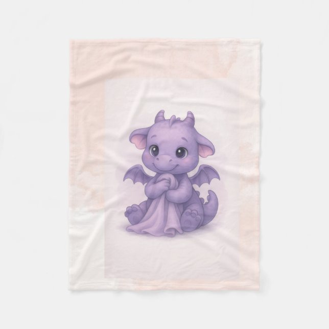 manta para bebe de baby dinosaurio  fleece blanket (Front)