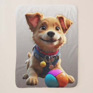 Manta Perrito Animated Sherpa Blanket