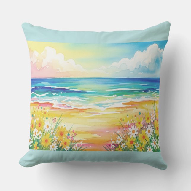 Manta playa de mi vida  cushion (Front)