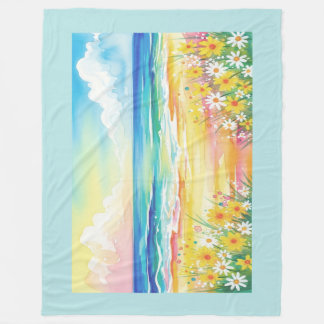 Manta playa de mi vida  fleece blanket