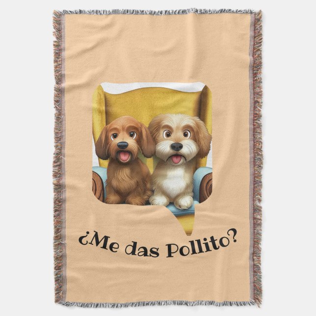 Manta Polar Infantil “Amiguitos Peludos” Throw Blanket (Front Vertical)