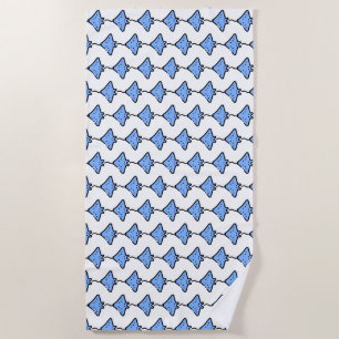 Manta ray beach towel