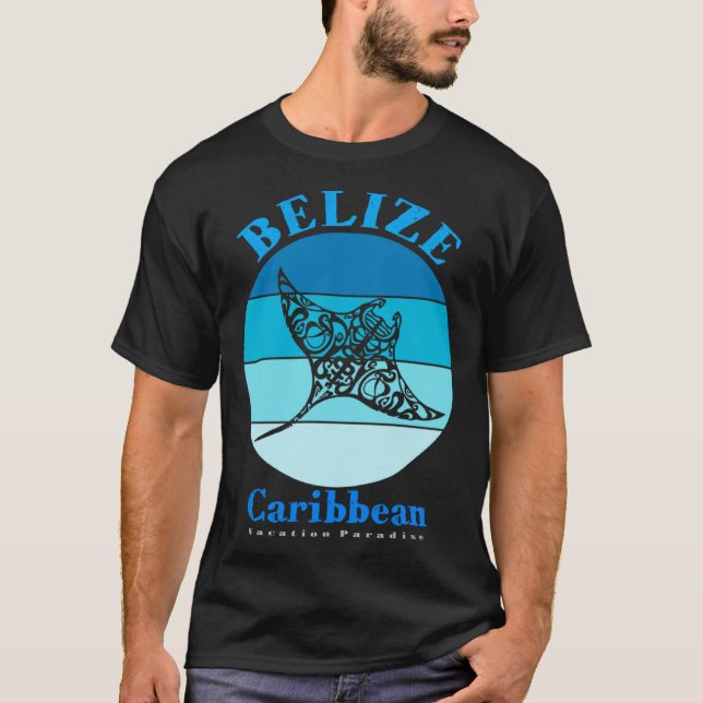 Manta Ray Belize Ocean T-Shirt (Front)