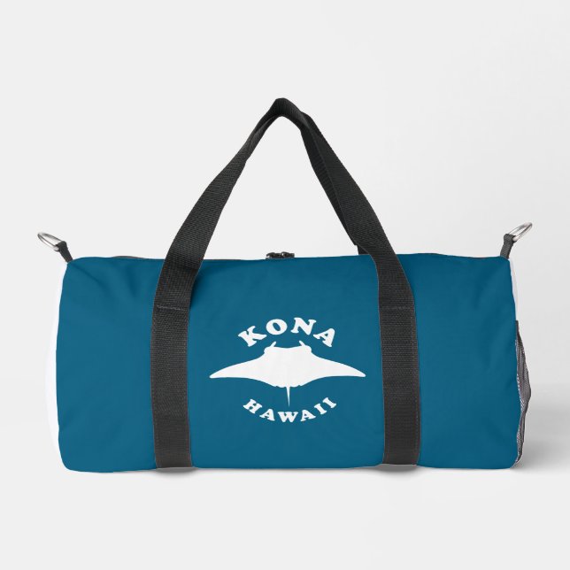 Manta Ray Diving in Kona, Hawaii Duffle Bag (Front)