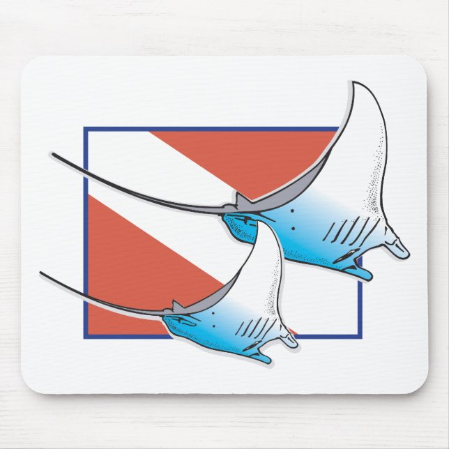 Manta Ray Mouse Mat (Front)