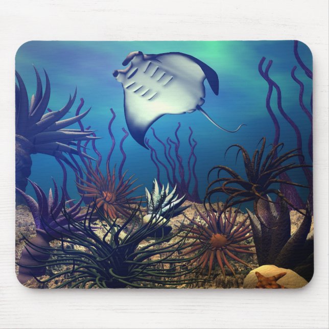 Manta Ray Mouse Mat (Front)