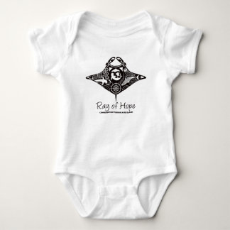 Manta Ray of Hope MMF Baby Romper Suit Black Print Bodysuit