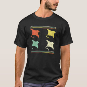 Manta Ray Sea Animal Colourful Manta Rays T-Shirt