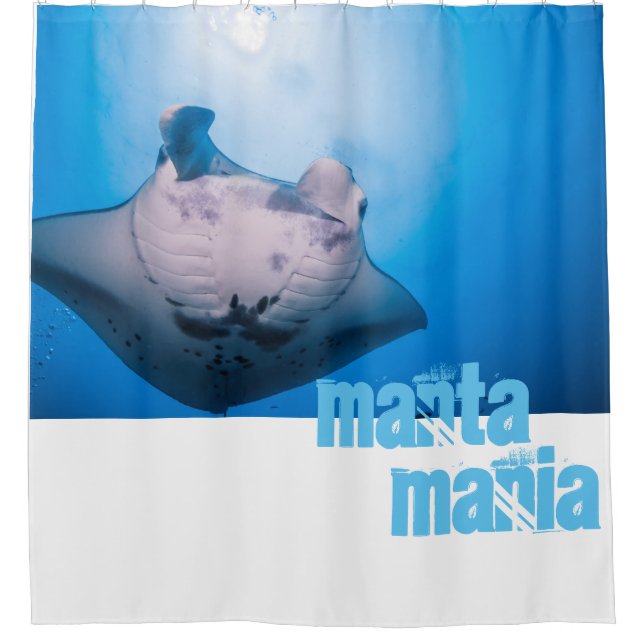 Manta ray shower curtain (Front)