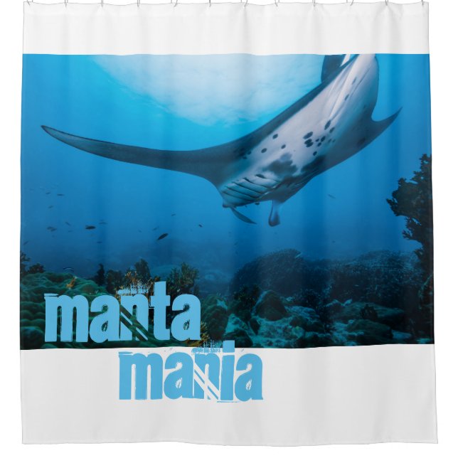 Manta ray shower curtain (Front)