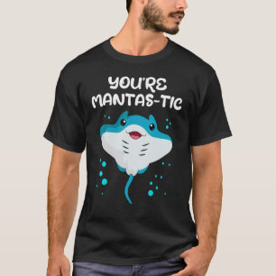 Manta Ray Stingray Fish Mantas-tic Ocean Biologist T-Shirt