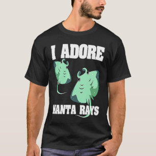 Manta Ray Stingray Fish Ocean Biologist Mantas T-Shirt